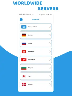 SHARK VPN android App screenshot 1